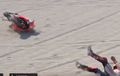 Aksi Marc Marquez, Setelah Crash di Kualifikasi MotoGP San Marino Langsung Bangkit Lari ke Paddock