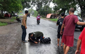 Celana Rok Masuk Ke Gir Yamaha Vega R, Muka Perempuan Luka Parah