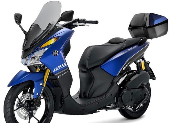 Yamaha Lexi S hasil modifikasi digital dari Julak Sendie Design