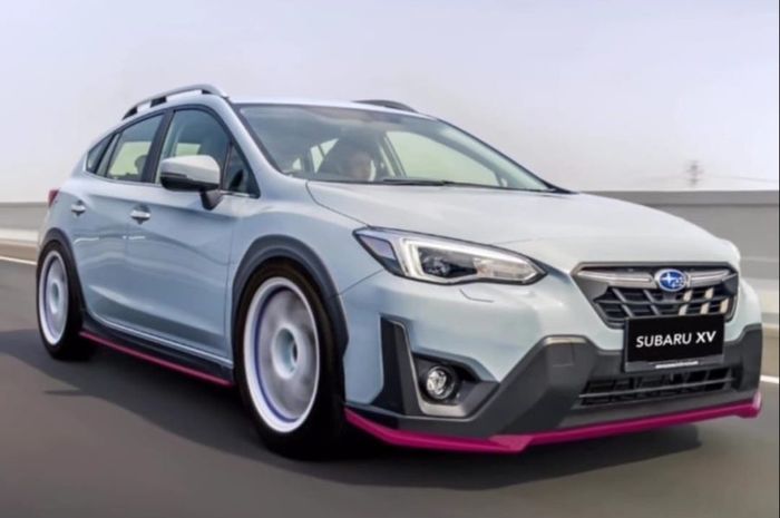 Digital modifikasi mobil baru Subaru XV tampil sporty minimalis bergaya JDM