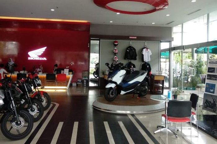 Ilustrasi dealer motor Honda