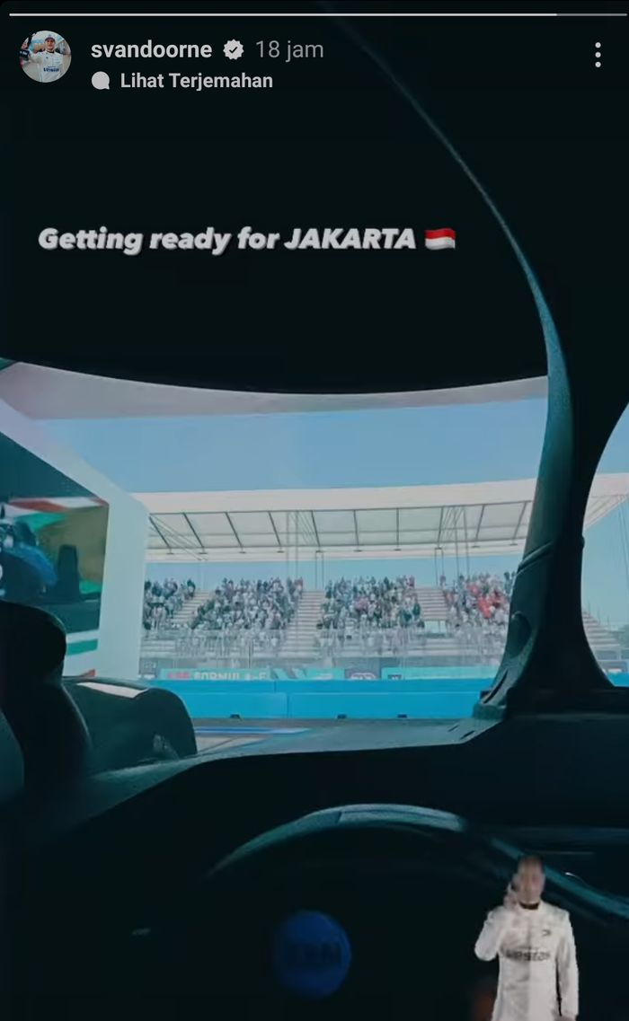 Stoffel Vandoorne telah melakukan persiapan balapan Formula E Jakarta 2022 dengan menggunakan simulator