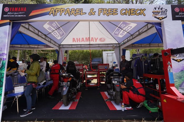 Booth service Yamaha Coban Rondo diserbu peserta MAXI Yamaha Day 2019