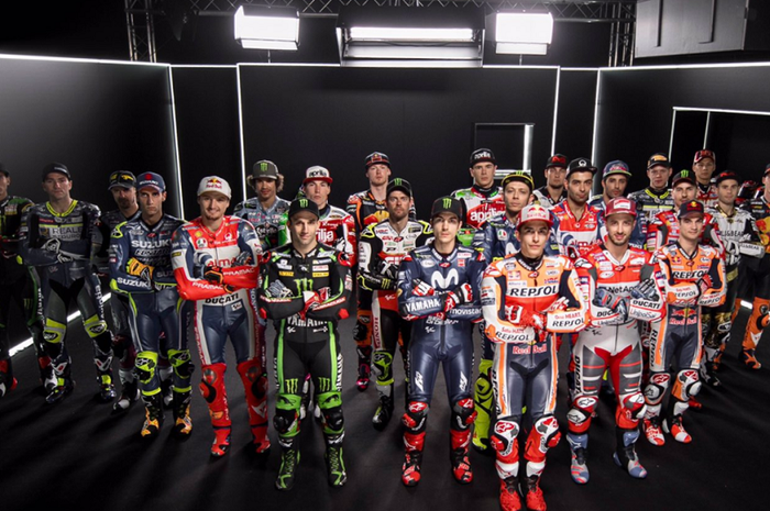 Ilustrasi Line-up Pembalap MotoGP 2018