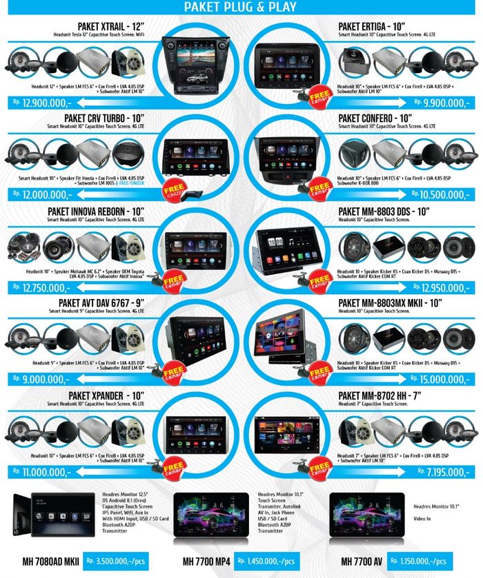 Paketan audio Plug &amp; Play Kramat Motor dengan harga khusus di Otobursa