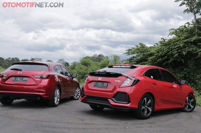 Honda Civic Hatchback E vs Mazda3, mana paling akomodatif?