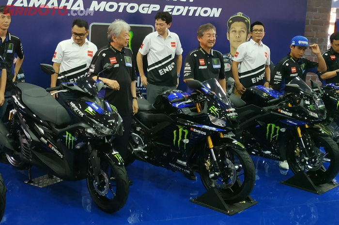 5 Varian baru Yamaha dengan livery Monster Energy yang diluncurkan di ajang Jakarta Fair Kemayoran (JFK) 2019. 