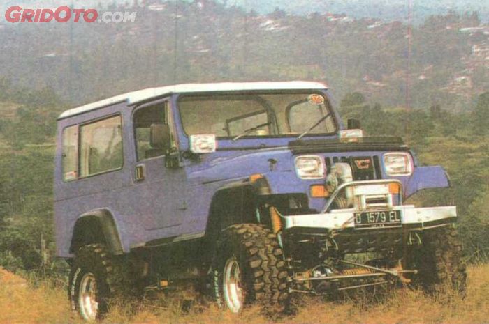 Modikasi Jeep CJ-8 dengan penampilan gagah ini milik Max Siregar 