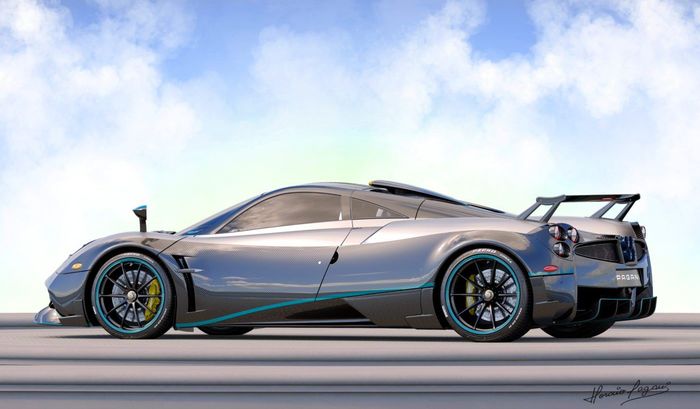 Pagani Huayra terinspirasi livery mobil F1 Lewis Hamilton