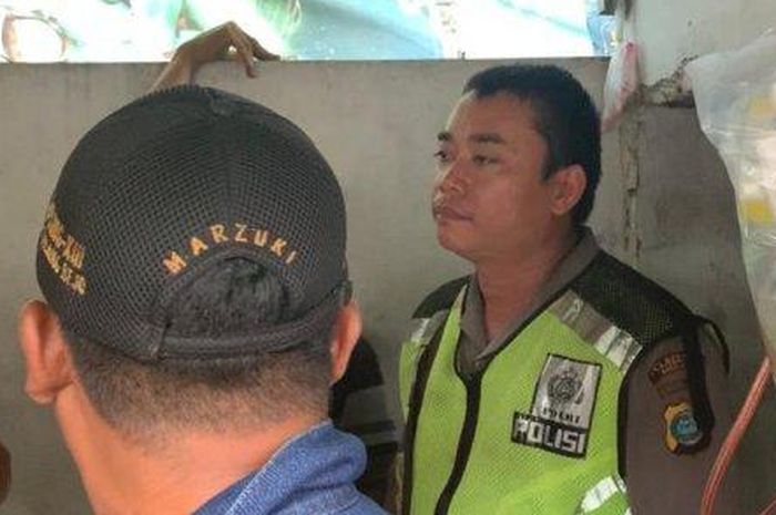 Oknum Polisi, Bripka Panca Karsa Simanjuntak yang memeras pemotor Rp 200 ribu di Medan, Sumatera Utara