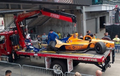 Dikejar Sial Sampai IndyCar, Truk Yang Menderek Mobil Fernando Alonso Juga Ikutan Nabrak