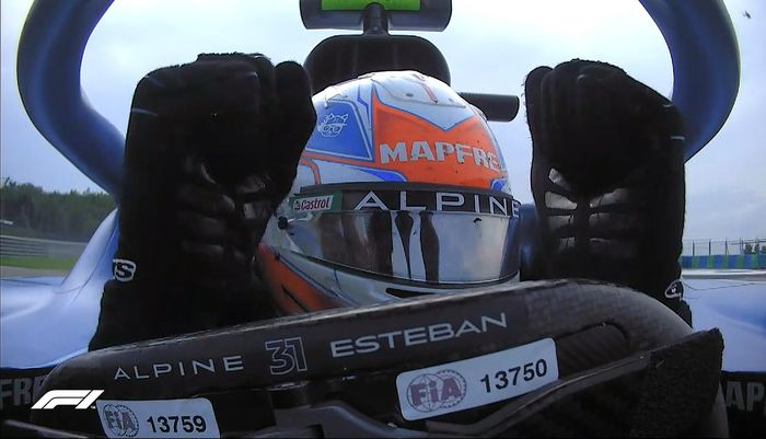 Esteban Ocon membawa tim Alpine pertama kali menang balap F1 setelah finish terdepan di F1 Hongaria 2021