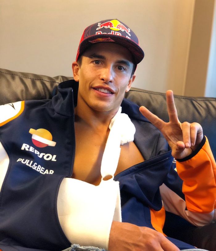 Patah Tulang Usai High Side di MotoGP Spanyol 2020, Marc Marquez Mungkin Absen di Balapan Berikutnya