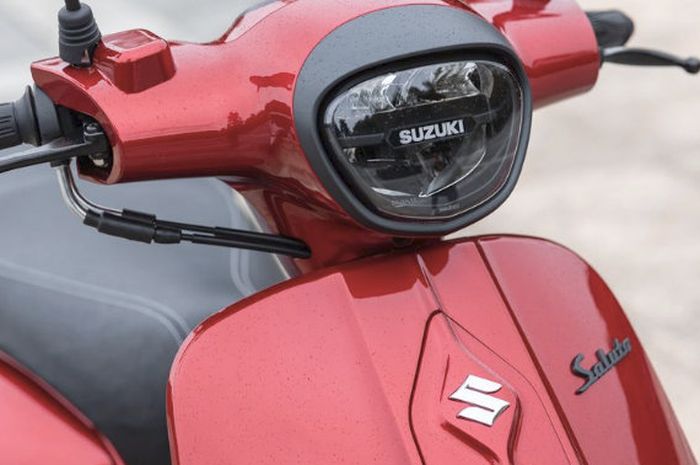 Bocoran penampakan skutik retro 125 cc Suzuki penantang Yamaha Fazzio.