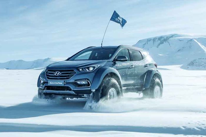 Hyundai Santa Fe ini bisa taklukan kutub selatan