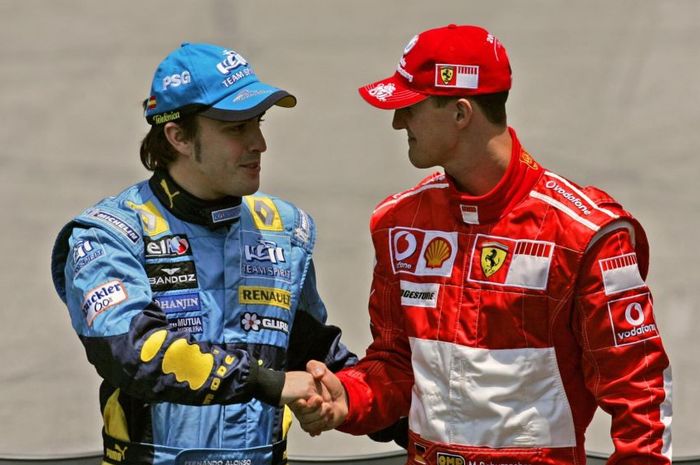 Fernando Alonso dan Michael Schumacher