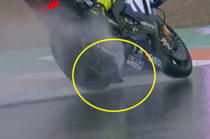 Spray deflector milik Valentino Rossi