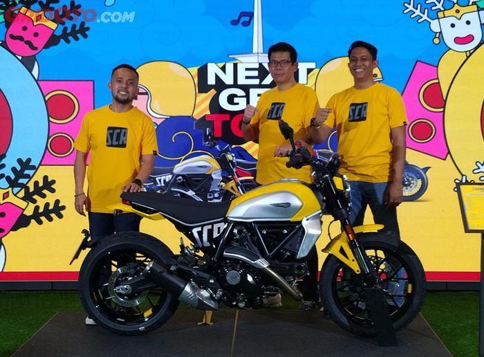 Dito Mulyawadi (paling kanan), Ducati Scrambler diharapkan jadi tulang punggung penjualan di Indonesia
