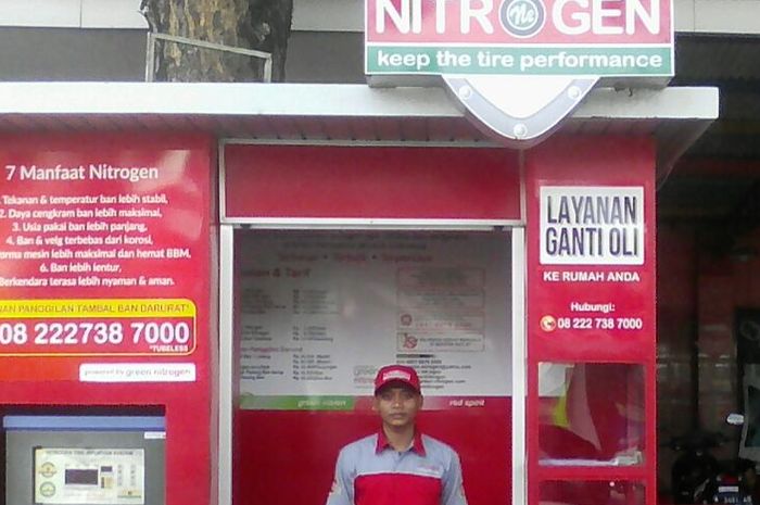 Salah satu gerai nitrogen.