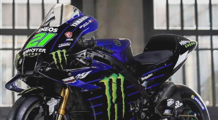 Livery baru motor Monster Energy Yamaha MotoGP 2022