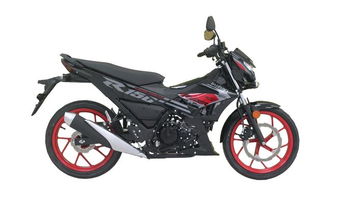 Terdapat pula reflektor di sokbreker depan Suzuki Raider R150Fi