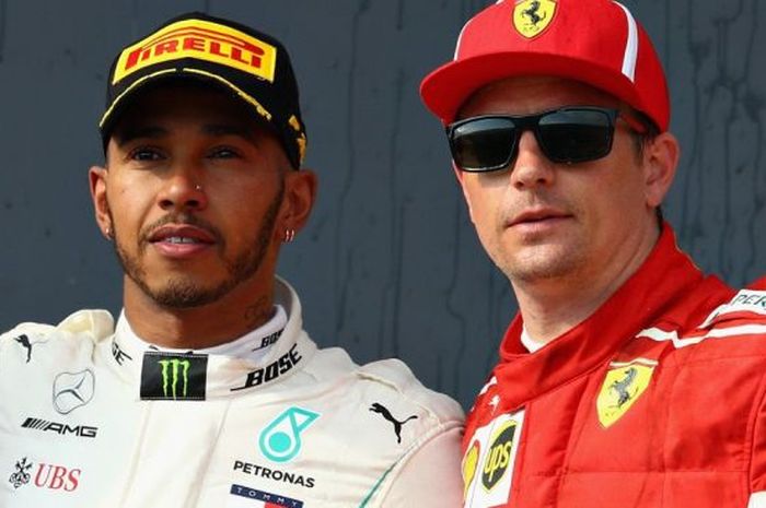 Lewis Hamilton dan Kimi Raikkonen