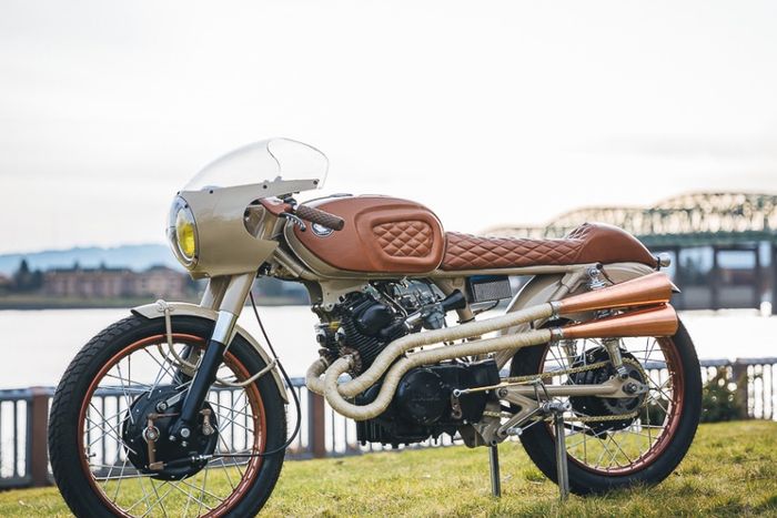 Honda CB160S 1966 kustom caf&eacute; racer dari Kick Start Garage, dilansir oleh www.returnofthecaferacers.