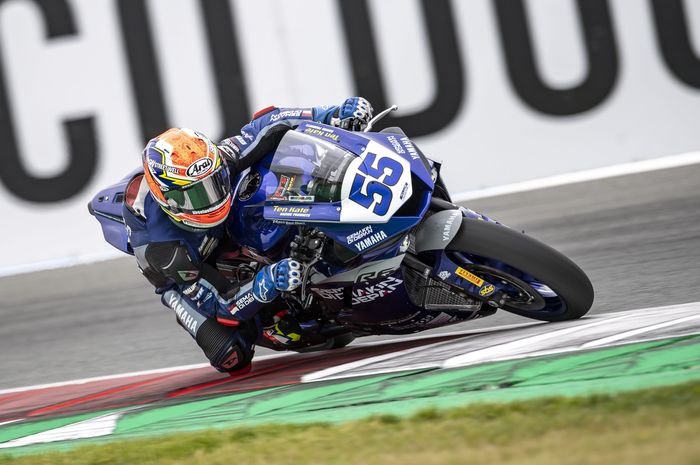 Pembalap Indonesia, Galang Hendra hanya meraih dua point dari WorldSSP Belanda 2021