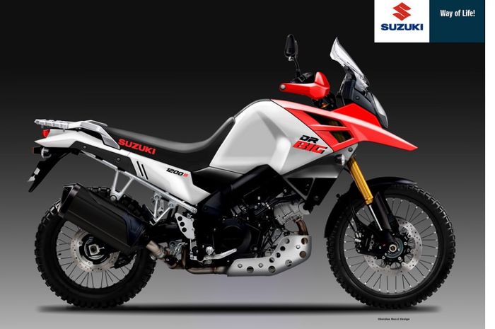 Prediksi desain calon motor Suzuki penantang Honda Africa Twin