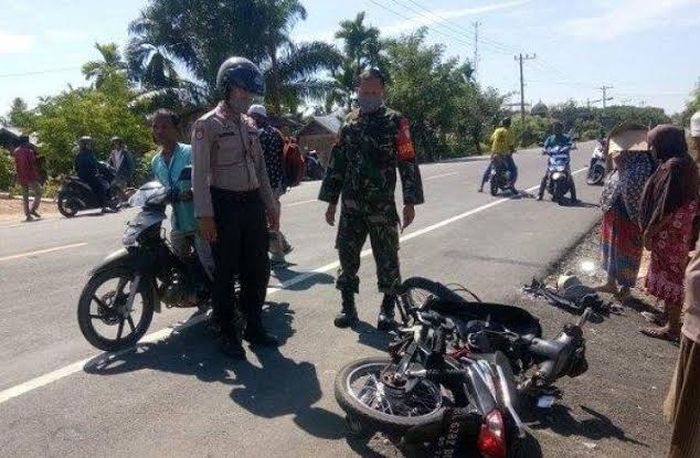 Ilustrasi kecelakaan di persimpangan jalan