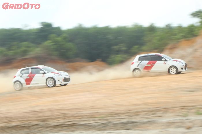 Duet Mitsubishi Mirage rally style