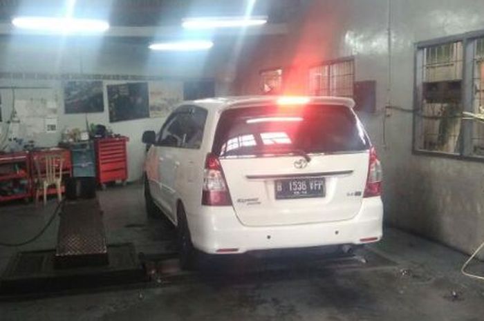 Kijang Innova diesel mesin 2KD saat diukur menggunakan dynotest usai remap ECU
