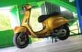 Vespa Sprint 150 3V Berkulit BMW, Warna Emas Bikin Mewah, Habiskan Rp 80 juta