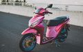 Honda Spacy 110 Jadi Feminin, Berbodi Pink, Pakai Part-part Mewah