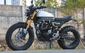 Modifikasi Yamaha Scorpio Ala Scrambler Modal Kaki Gambot Nan Kekar