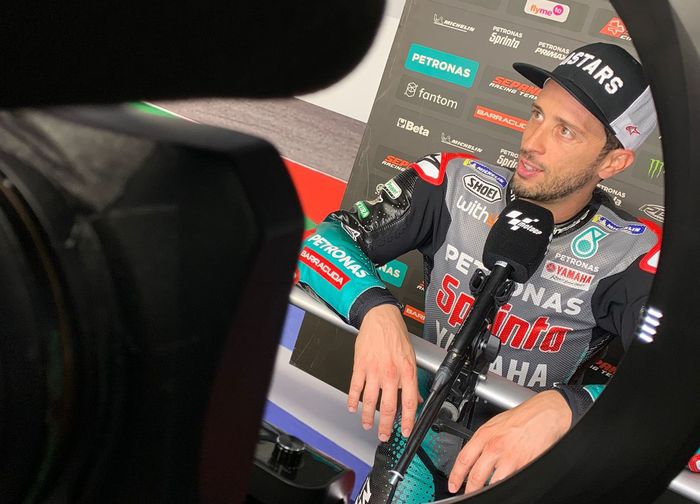 Andrea Dovizioso pertama kali tampil dengan seragam Petronas Yamaha Sepang Racing Team di MotoGP San Marino 2021