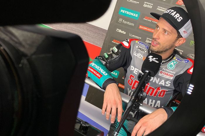 Andrea Dovizioso pertama kali tampil dengan seragam Petronas Yamaha Sepang Racing Team di MotoGP San Marino 2021