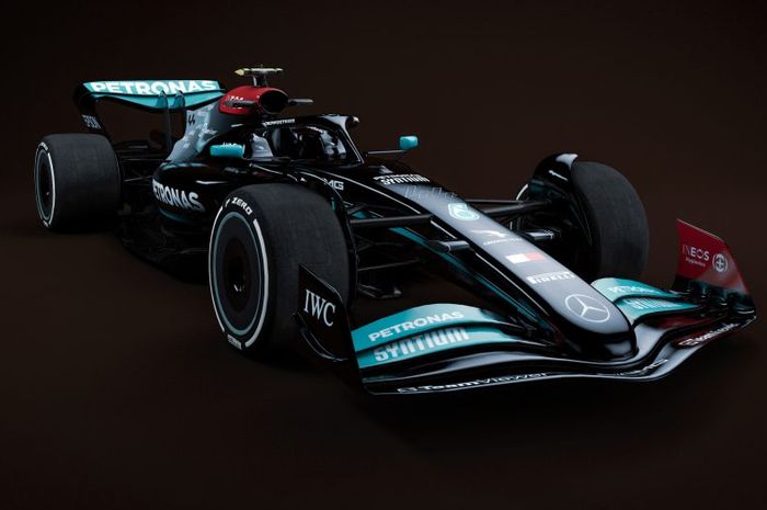 Ilustrasi mobil baru tim Mercedes