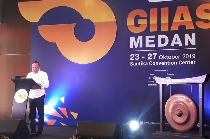 Gubernur Sumatera Utara, Edy Rahmayadi meresmikan GIIAS Medan 2019 