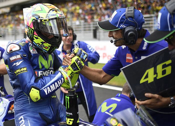 Valentino Rossi bisa saja tampil garang di MotoGP Malaysia bila saja kondisi cuacanya cerah dan trekinya kering