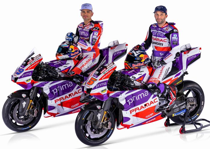 Tetap usung warna ungu, tim Pramac Racing telah resmi meluncurkan livery motor barunya untuk MotoGP 2023