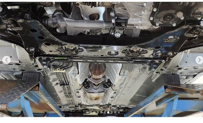 Bagian kolong setelah proses Detailing