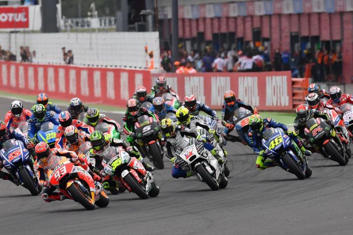 Race kelas MotoGP rencananya bakal digelar pukul 15.00 waktu Argentina