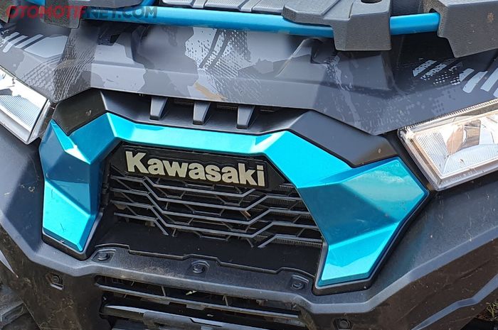 Desain area depan Kawasaki Brute Force 750 tampak gagah