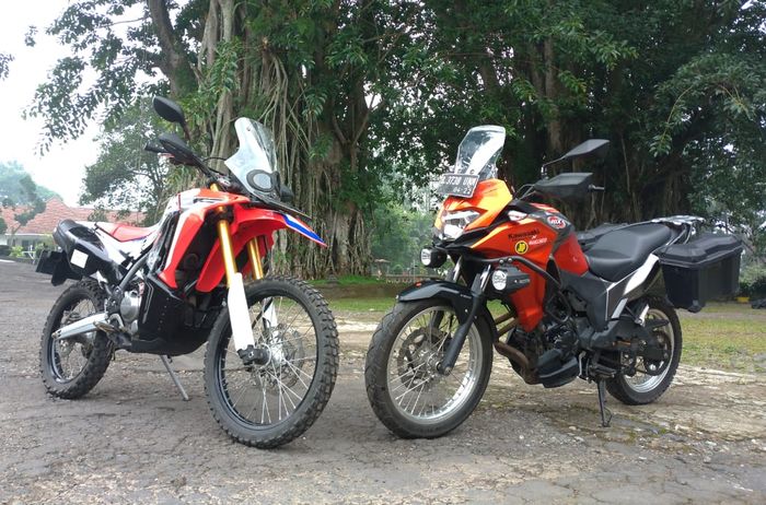 Honda CRF250 Rally dan Kawsaki Versys-X 250