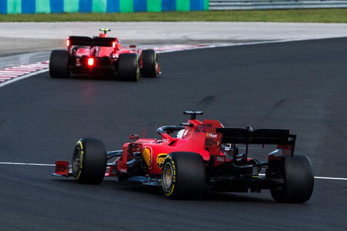 Sampai seri ke-12 di F1 Hongaria, pembalap tim Ferrari belum pernah menang di musim 2019