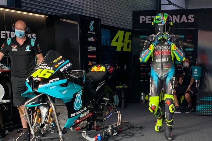 Mulai berbagi garasi Petronas Yamaha, ini kebiasaan Valentino Rossi yang bisa mengganggu Franco Morbidelli