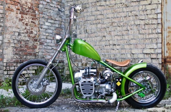 Dnipro K-750 custom bobber besutan Dozer Garage