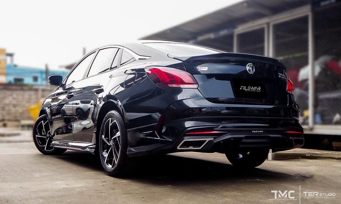 Modifikasi MG 5 GT tampil sporty modal pasang body kit Firewar racikan Ter Studio, Thailand