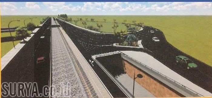 Salah satu desain yang diusulkan untuk Underpass Dolog kota Surabaya